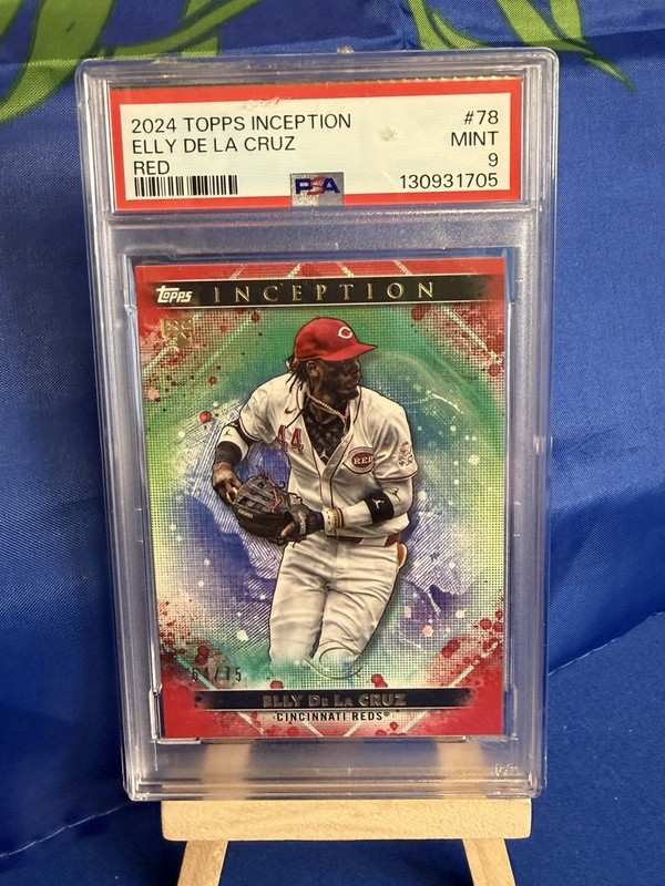 2024 Topps Inception - Elly De La Cruz  Red /75 (RC) #78 - PSA 9