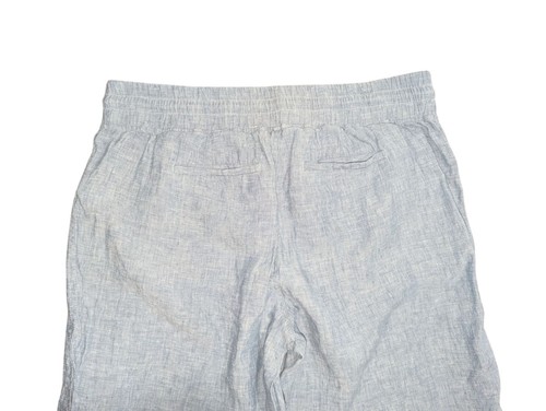 Athleta Hose Damen 18 blau leicht Cabo 100% Leinen Jogginghose Strand Urlaub - Bild 4 von 10