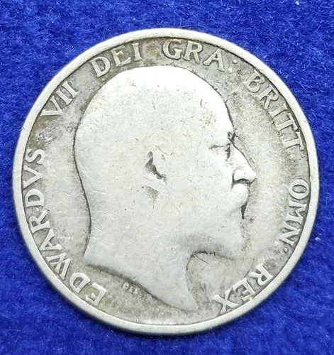 Photo of a 1909 Edward VII Shilling from an eBay listing that sold on Jun 17, 2026