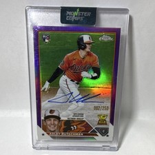 Topps Chrome Rookie Auto Adley Rutschman Purple Refractor /250 RA-AR Orioles