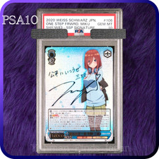 PSA 10 Weiss Schwarz Miku Nakano signed 106 SSP Quintessential Quintuplets 2020