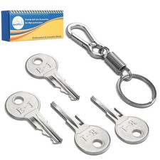 Mixopoly 4 Pack Ignition Keys, Golf Cart Keys Replacement for EZGO Gas silver