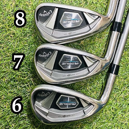 Callaway LH Iron Set ROGUE STAR 6-9,P,G,S GraphiteShaft Flex R Left Handed STORE - Picture 2 of 9
