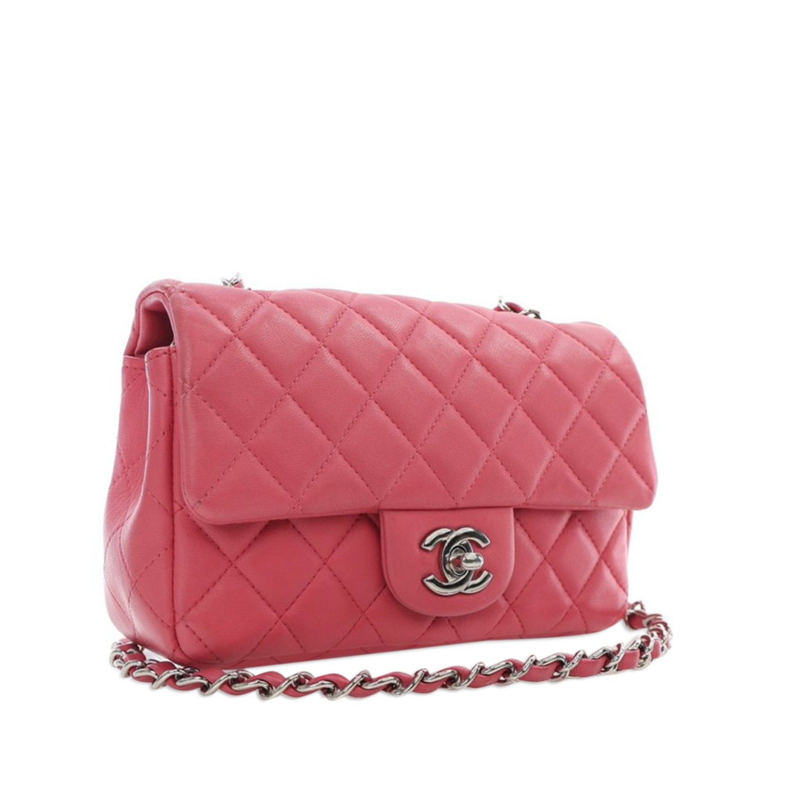 Authenticated Chanel Mini Rectangular Classic Lam… - image 2