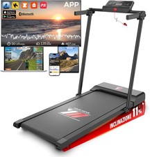 Tapis Roulant Elettrico Salvaspazio 12 Km/H, Tappeto Corsa MAXI 42Cm, MARCHIO IT