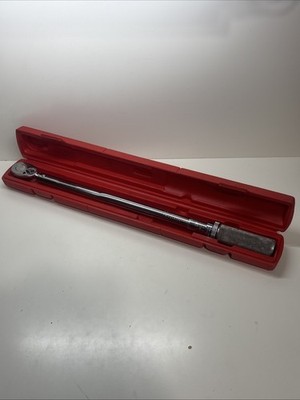 Snap-On Tools QJR3200C 1/2'' Click Type Torque Wrench 30-200 FT LBS w/ Case