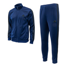Adidas 3S Trico Track Suit Men's Sports Jacket Pants Training Set AsiaFit KB7657
