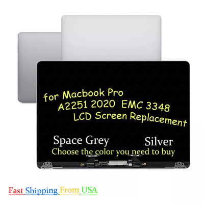 New for MacBook Pro 13'' A2251 2020 EMC 3348 Retina LCD Screen Display Assembly