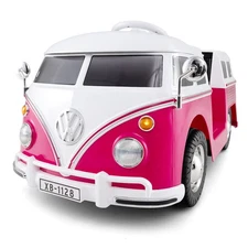 Licensed Volkswagen Ride-on Bus with Cup Holder, LED Headlights, Music & Horn