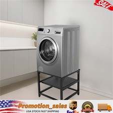 Washing Machine Base with Shelf Wash Tool Organize Dryer Stand for Home Bathroom