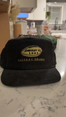 Caesar Palace Vintage Football Hat 1991 Cord