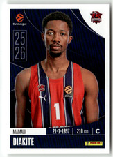 Panini 2025-26 Euroleague Sticker No. 92 Mamadi Diakite