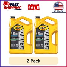2 Pack, Pennzoil Ultra Platinum Full Synthetic 0W-20 Motor Oil, 5 Quart 51.60 per gallon