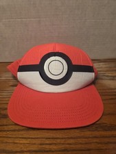 Pok mon Embroidered Pokeball YOUTH Foam Front Red White Black SnapBack Hat