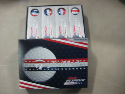 1 dozen BRAND NEW Taylor Made Tour Response golf balls Stripe USA