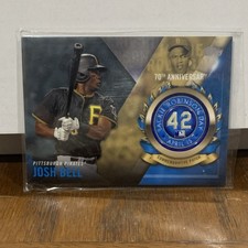 2017 Topps Josh Bell Pirates Jackie Robinson Day Patch Rookie #JRPC-JBE