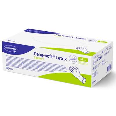 Hartmann Peha-soft latex comfort powderfree Einweg-Untersuchungshandschuhe