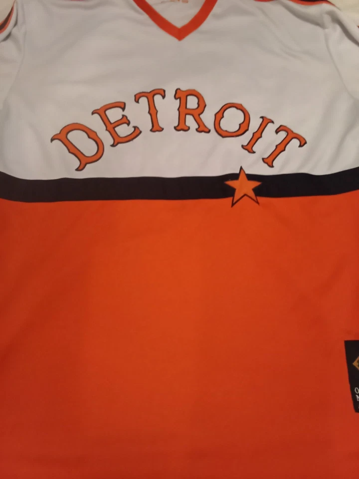 Detroit Tigers Stars Throwback Jersey 1920-1955 NLBM Authentic Stitched XXL Rare - Image 2 of 4