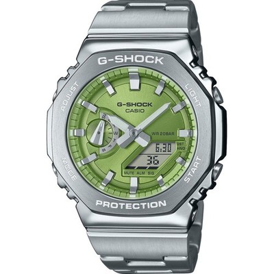 Casio G-shock Silber Herren Armbanduhr GM-2110D-3AER