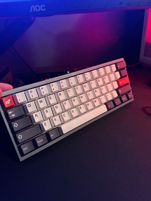 Tofu60 Custom Mechanical Keyboard w/ Cream Switches and PBT Keycaps