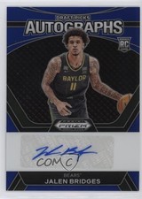 2024-25 Panini Prizm Draft Picks Blue /149 Jalen Bridges #DPA-JBG Auto 0qw3