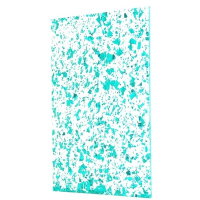 Für DIY Crafting Cyan Glitzer Acrylplatte 1/8'' Dicke 12''x8'' 1 Stück