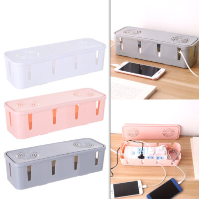Cable Tidy Box Case Wire Cable Management Socket Safety Storage Organizer JQ