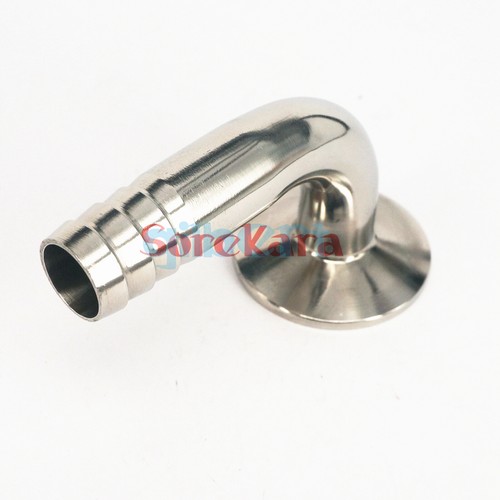 1.5" 2" Tri Clamp x 19-102mm Hose Barbed 304 Stainless Sanitary Elbow Fittings - Picture 21 of 50