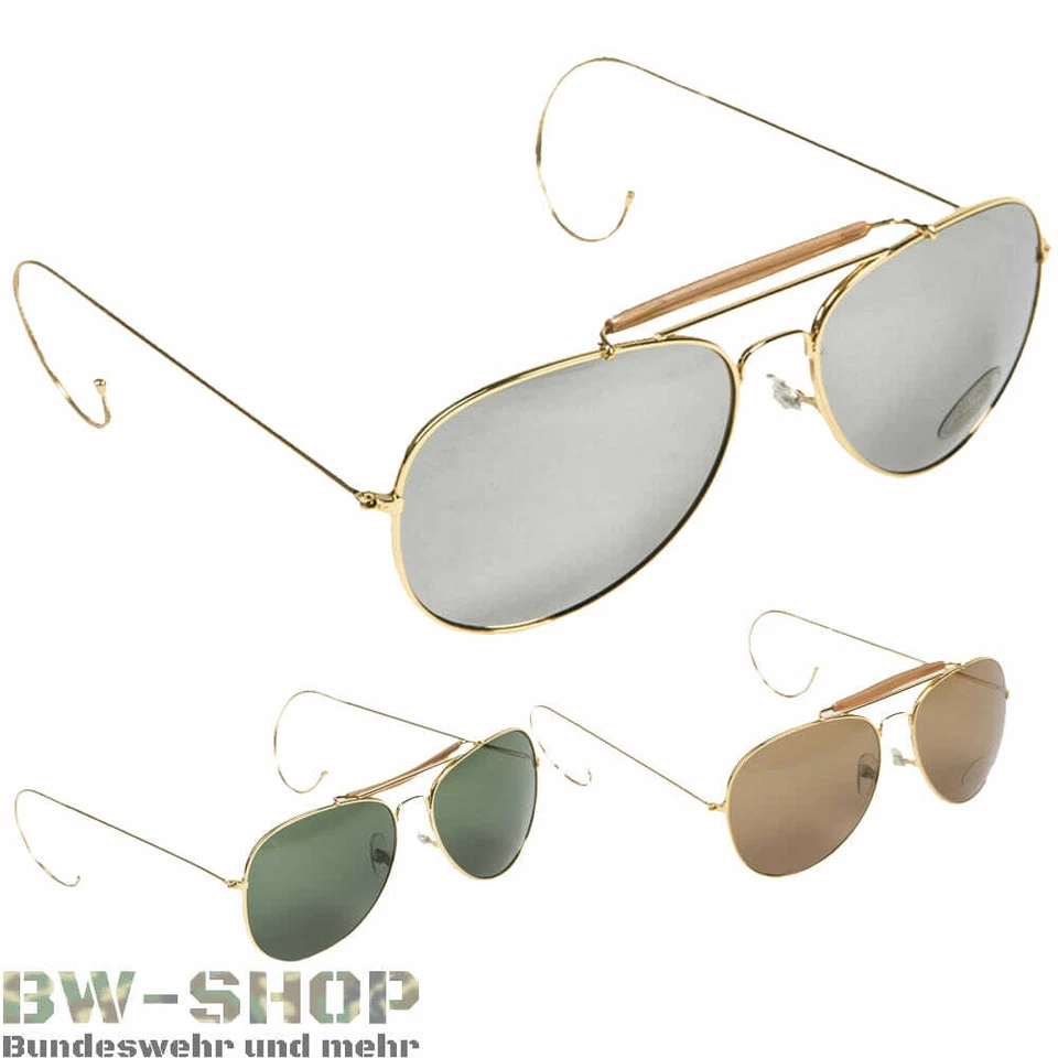 US AIR FORCE PILOTENBRILLE AF ARMY FLIEGERBRILLE AVIAT SONNENBRILLE BRILLE ETUI
