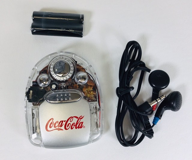 New Vintage Coke Cola FM Scanner Radio With Torch eBay