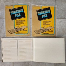 Vintage Lot 3 Parker Negative File 25 Pages 35mm Film Archival Storage Acid-Free