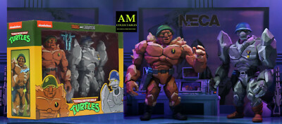 NECA TMNT - NICKELODEON - TRAAG AND GRANITOR - 2 PACK FIGUR NINJA TURTLES - NEU