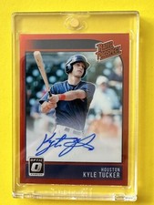 2018 Panini Donruss Optic Kyle Tucker Rated Prospect Signatures Red 37/50 Rps-kt