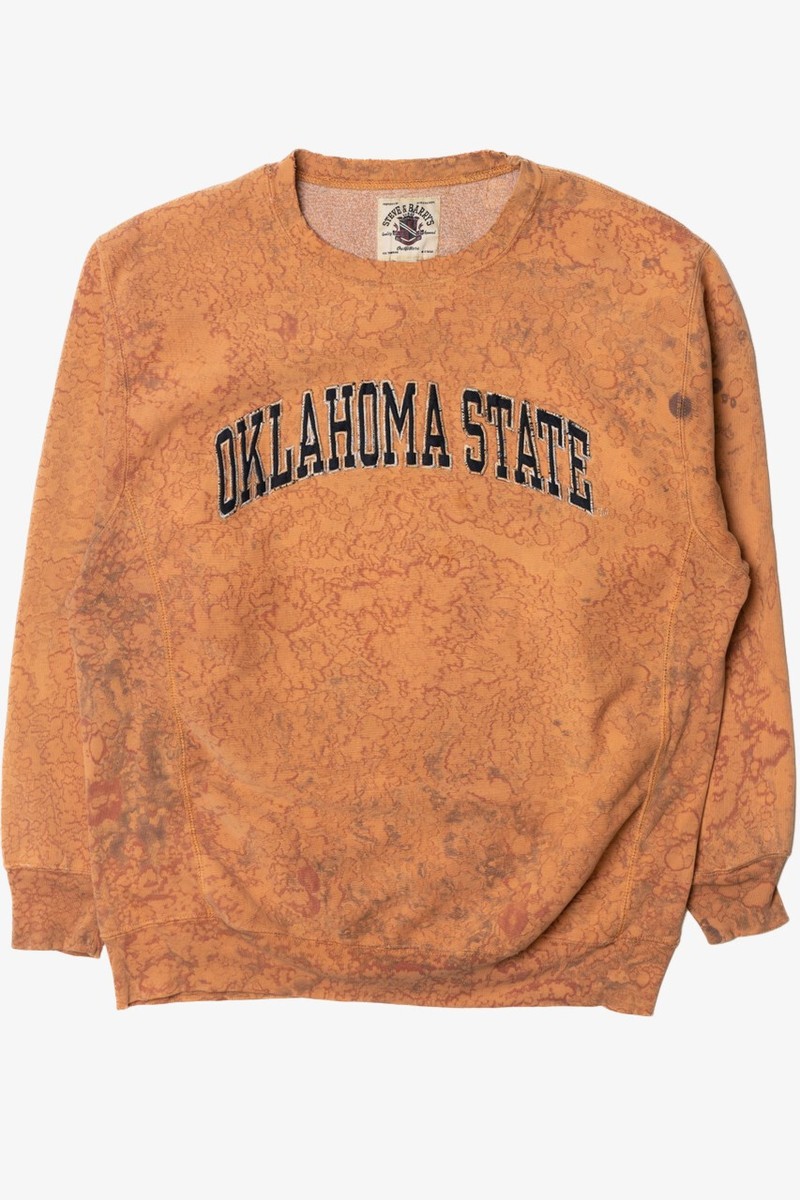 Vintage Steve Barry's X-Large Distressed Oklahoma State Tie Dye Sweatshirt