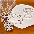 Shar Pei Cookie Cutters Set - dog portrait treats rescue adoption animal shelter
