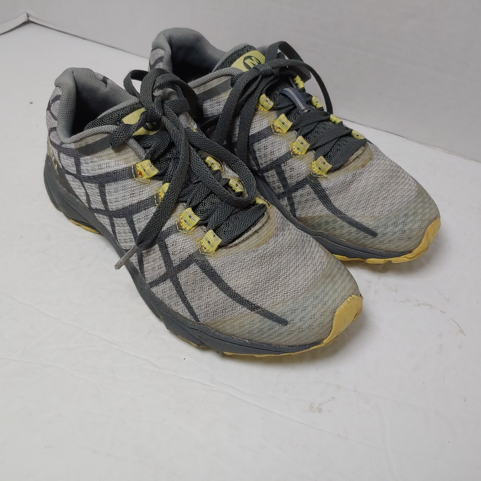 Merrell Reverb J19866 scarpe da trail running grigie a rete traspiranti da donna taglia US 5
