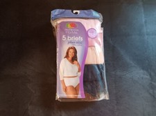 Fruit of the Loom 5-Pack Briefs Size 10 Women's Fit For Me Cotton NEW