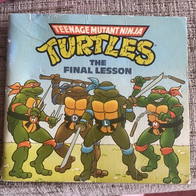 TEENAGE MUTANT NINJA TURTLES Final Lesson Storybook (1990 Random House) -- TMNT