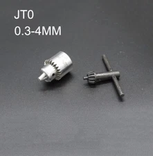 Mini Electric Drill Chuck 0.3-4mm JTO Taper Mounted Lathe Chuck for Mini lathe