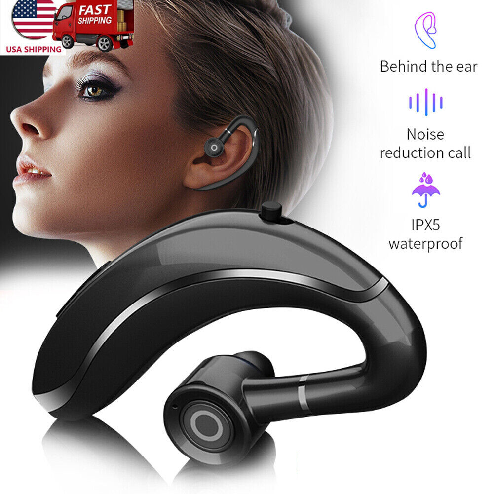 Bluetooth 5.0 Headset Long Standby Earphone Eapiece for iOS Android Cellphones