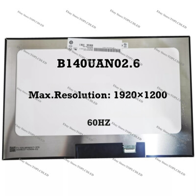 B140UAN02.6 14 Inch New Laptop Slim LCD Screen Display 1920×1200 | eBay