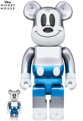 クリアファイル BEARBRICK Mickey Mouse Blue Ver400%&100% Medicom Toy fragmentdesign MICKEY MOUSE BLUE Ver. BE@RBRICK