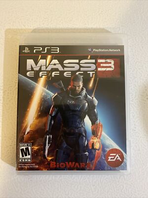 Mass Effect 3 (Sony PlayStation 3, 2012) EA Mature 17+ Complete Very Good