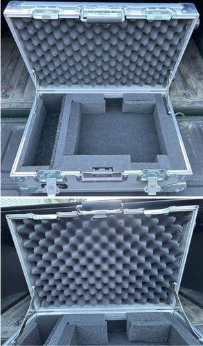 NEC Secure Rugged Aluminum Projector Case with Retractable Handle & Wheels - Picture 6 of 10
