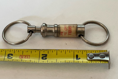 Vintage Shell Service  Keychain  Pull Apart