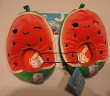 Squishmallow Kids Wanda the Watermelon Slippers Sz. 9-10. NEW
