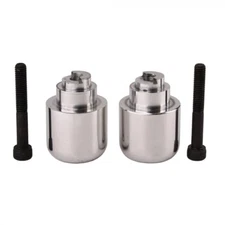 Open Box Biketek Polished STP Bar End Sliders for Honda Honda CBR600/CBR900