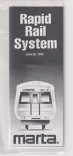 ATLANTA         -     Subway     June, 1998       Timetable  and Map    ( MINT )