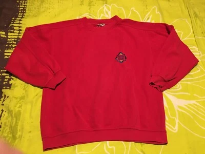 Sweat-shirt Mixte Poivre Blanc Rouge Taille S Authentique Vintage - Photo 1/4