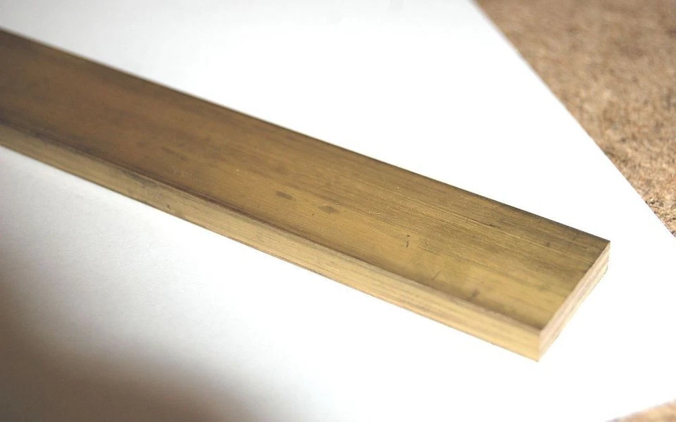 12" / 300 MM LONG BRASS BAR FLAT 1/16 THICK X 1" WIDE CZ121 STRIP FROM CHRONOS